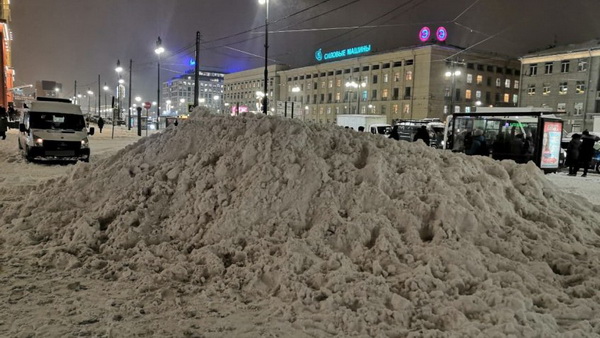 Жители Петербурга бояться потепления из-за плохой уборки Смольного